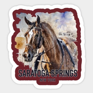 Saratoga Springs Horse Love Sticker